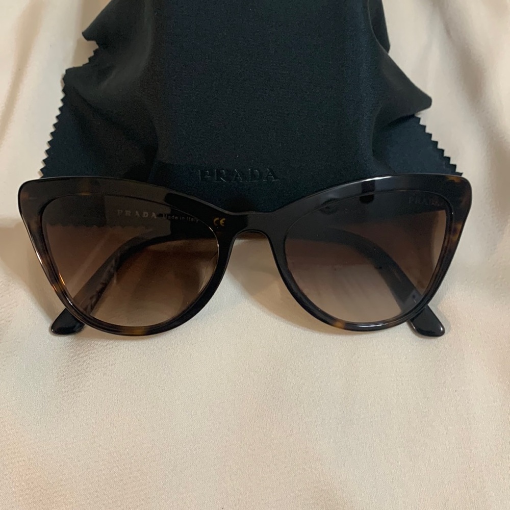 Prada Cat-Eye Tortoise Shell Sunglasses